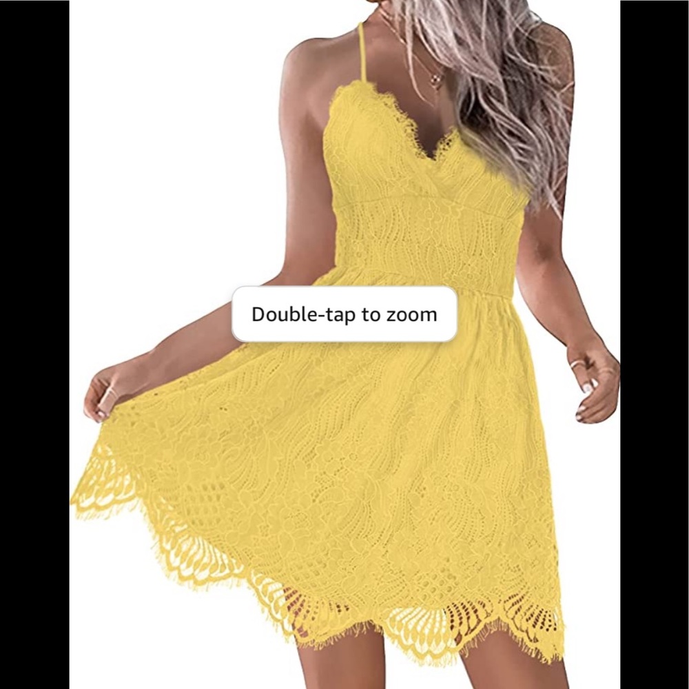 Sz small ladies yellow dress.